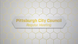 Pittsburgh City Council Regular Meeting - 1/18/23