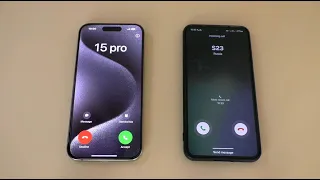 Apple iPhone 15 Pro vs Samsung Galaxy S23 Incoming Call