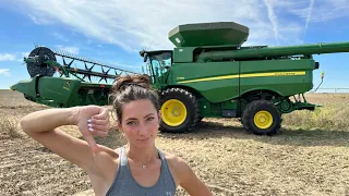 I Broke The Green Combine | First Day Of Harvest