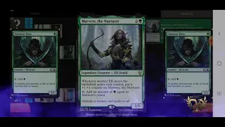 Magic The Gathering Forge Quest Mode Series #2 Knights Circle VS mono green elves stompy