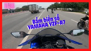 Đi bấm biển số YAMAHA R7 2022 | Phan Quân