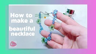 how to make a beautiful necklace with crystal & pearl beads#elegantjewelry #diybeadedjewelry#jewelry