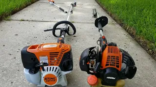 Stihl Commercial Combo Review KM111R with Hedge trimmer, pole saw, and extention