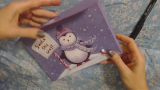 ASMR ~ Addressing Christmas Cards / Paper Sounds / Soft Spoken