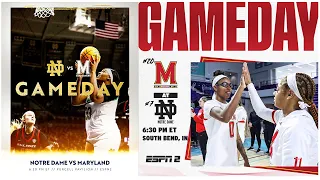 No. 7 Notre Dame vs No. 20 Maryland | 2022 ACC/Big Ten Challenge | 12.1.22