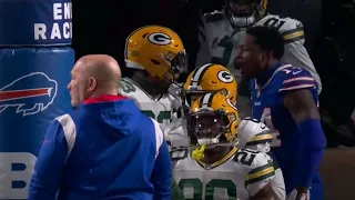 Stefon Diggs & Jaire Alexander had some words coming out of the tunnel