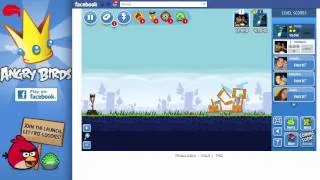 Angry Birds facebook level 1-9 Poached Eggs Walkthrough 3 stars gameplay video turorial Imac HD