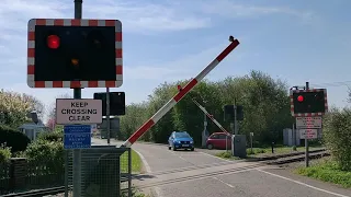 Rare, Miniature Railway at Burmarsh Road Level Crossing, Kent