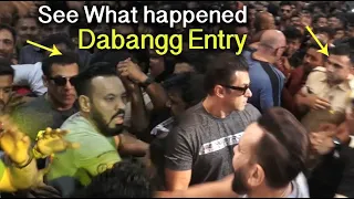 Dabangg Entry of Salman Khan Makes Fans Crowd Go Out of Control @Being Strong Launch !