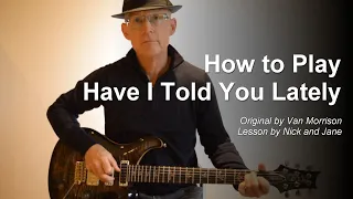 Have I Told You Lately Guitar Lesson Tutorial with TAB – Van Morrison