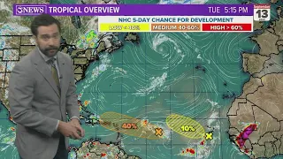 TROPICAL UPDATE: Two areas of interest in the Atlantic