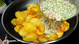 If you have 3 potatoes and 4 eggs. Potatoes made like this. Quick and easy recipe. ASMR