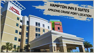 Hampton Inn & Suites Cape Canaveral Cruise Port | Hotel and Room Tour
