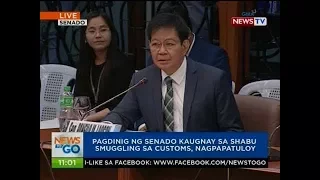 NTG: Pagdinig ng senado kaugnay sa shabu smuggling sa Customs, nagpapatuloy