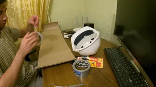 DIY Space Helmet from Construction Helmet