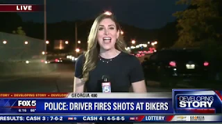 Driver nearly runs motorcyclists off road, then shoots at them