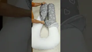 Мастер класс по одеванию наволочки на подушку для беременных U-подкова