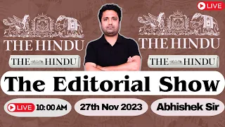 The Hindu Editorial Analysis | 27 November 2023 | Abhishek Ranjan