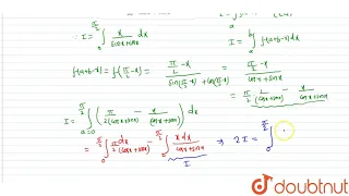 Evaluate `int_0^(pi/2) x/(sinx+cosx)dx`