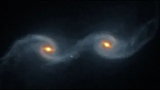 Galaxy merger (N-body simulation)