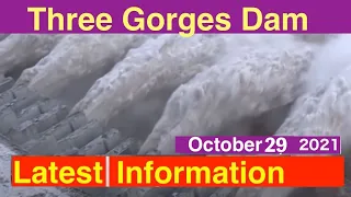 China Three Gorges Dam ● Over 174meters ● October 29, 2021  ●Water Level and Flood