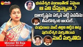 Minister RK Roja Exclusive Interview | Chandrababu Health | Janasena Pawan Kalyan @SakshiTVLIVE