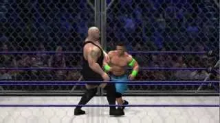 John Cena vs Big Show No Way Out PPV Steel Cage Match Sim