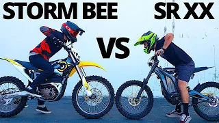 Sur Ron Storm Bee vs SR XX // Full Size Electric Dirt Bike