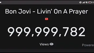 "LIVIN' ON A PRAYER" hit 1 BILLION views! #bonjovi #livinonaprayer #jonbonjovi