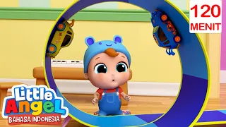 Balap Mobil Mainan Bayi John | Little Angel Bahasa Indonesia | Kartun dan Lagu Anak Anak