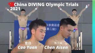 2021 Cao Yuan and Chen Aisen - Men 10 Meter China Diving Olympic Trials 曹缘 陈艾森