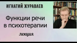 Психотерапия "изнутри". Функции речи в психотерапии. Лекция