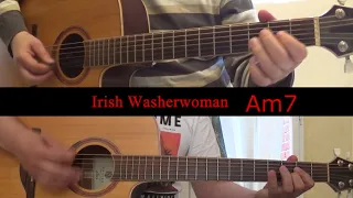 JIG Irish Washerwoman DADGAD guitar with chords