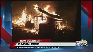 Fire destroys cabin on Chambers Island in Door County