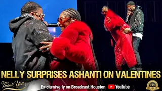 PREGNANT ASHANTI THROWS IT BACK ON HER BABY DADDY NELLY On VALENTINE'S DAY 2024 During SURPRISE SET!