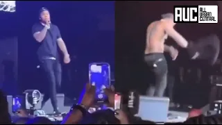 Kevin Gates Falls Off Stage Takes Shirt Off Like Nothing Happened
