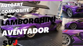 AUTOart Composite 1/18 Lamborghini Aventador SVJ (Viola Pasifae/ Pearl Purple) Model Review