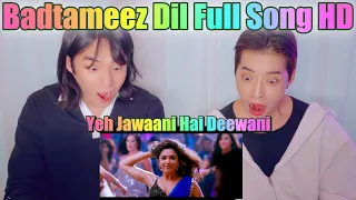 Korean singers' react to Indian MV that makes you want to have a party right now Badtameez Dil Yeh