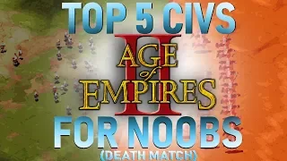 Top 5 Civilizations for NOOBS - AoE2 DM