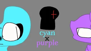cyan 🩵 x 💜 purple часть 1 🩵💜🩵💜
