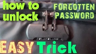 Easy trick to unlock Antitheft bagpack/suitcase luggage's English Version