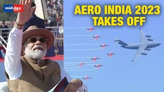 Aero India 2023: PM Modi  Inaugurates Aero India 2023 In Bengaluru, IAF Aircrafts Showcase Glory