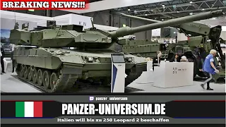 Italien will bis zu 250 Leopard 2A8 erwerben - Neuer MZK-Turm aus der Türkei - Breaking News