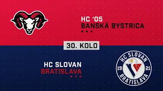 30.kolo HC 05 Banská Bystrica - HC Slovan Bratislava HIGHLIGHTS