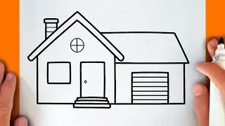 كيفية رسم منزل