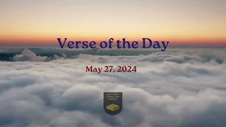 Verse of the Day - May 27, 2024
