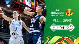 Argentina v Chinese Taipei | Full Game - FIBA U19 Women's Basketball World Cup 2021