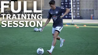Training With Other Pros | Full First Touch and Passing Training Session