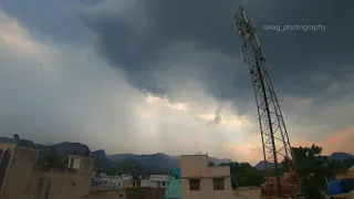 Rain Bomb - Rare Scene Caught on Camera in Stunning Timelapse (Salem, Tamilnadu)