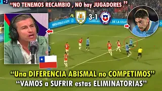 DESTROZADOS! PERIODISTAS CHILENOS REACCIONARON ASI a URUGUAY VS CHILE 3-1 HOY